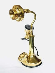 Decorative Brass Swan Telephone Showpiece Only - Non Functional Decor Antique