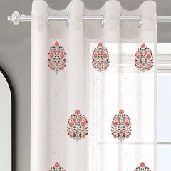 FALAKNUMA LINEN SHEER CURTAIN Decor Antique