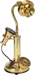 Decorative Brass Swan Telephone Showpiece Only - Non Functional Decor Antique