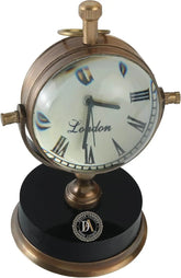 Vintage Brass Table Decorative Clock Decor Anitque