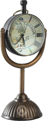 Vintage Brass Table Decorative Roman Clock Decor Anitque