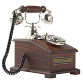 Collectible Brass and Wood Decorative Telephone - Rotary Decor Anitque