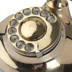 Decorative Brass and Wood Telephone Replica - Unique Model Decor Anitque