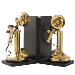 Table Decorative Book Ends Miniature Telephone Decor Anitque