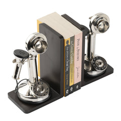 Table Decorative Book Ends Nickel Miniature Telephone Decor Anitque