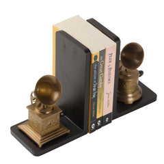 Bookend Gramophone Showpiece - Handcrafted Retro Style Classic Vintage - Antique Finish Decor Anitque