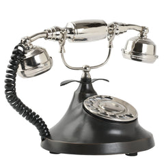 Brass Handcrafted Decorative Telephone - Royal - Chrome Finish Decor Anitque