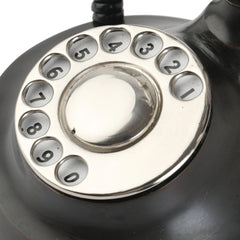 Brass Handcrafted Decorative Telephone - Royal - Chrome Finish Decor Anitque