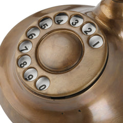 Brass Handcrafted Decorative Telephone - Elegant - Antique Finish Decor Anitque