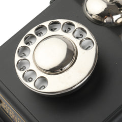 Vintage Style Brass and Wood Telephone Ornament - Masterpiece