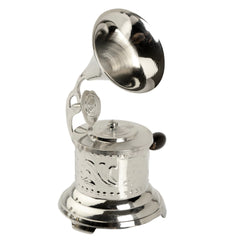 Gramophone Showpiece - Handcrafted Retro Style Classic Vintage -Nickel Decor Anitque