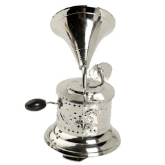 Gramophone Showpiece - Handcrafted Retro Style Classic Vintage -Nickel Decor Anitque