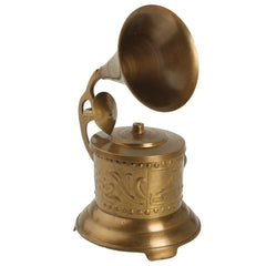 Gramophone Showpiece - Handcrafted Retro Style Classic Vintage - Antique Brass Decor Anitque