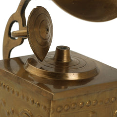 Gramophone Showpiece - Handcrafted Retro Style Classic Vintage - Brass Antique Decor Anitque