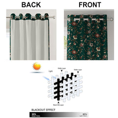 KASHMIRI GREEN BLACKOUT CURTAIN