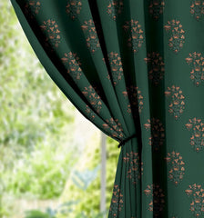 CALYX GREEN BLACKOUT CURTAIN Decor Antique