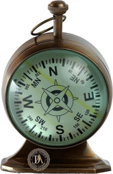 Vintage Brass Table Decorative Clock Decor Anitque