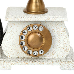 Collectible Brass and Wood Vintage Style Telephone Replica - SHOWPIECE ONLY Decor Anitque