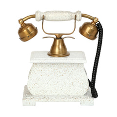 Collectible Brass and Wood Vintage Style Telephone Replica - SHOWPIECE ONLY Decor Anitque