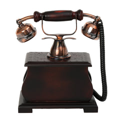 Home Decorative Designer Table Decor Telephone Rotary Dial Black - SHOWPIECE ONLY