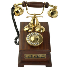 Black friday Halloween Gift black telephone rotary landline royal surprise wooden