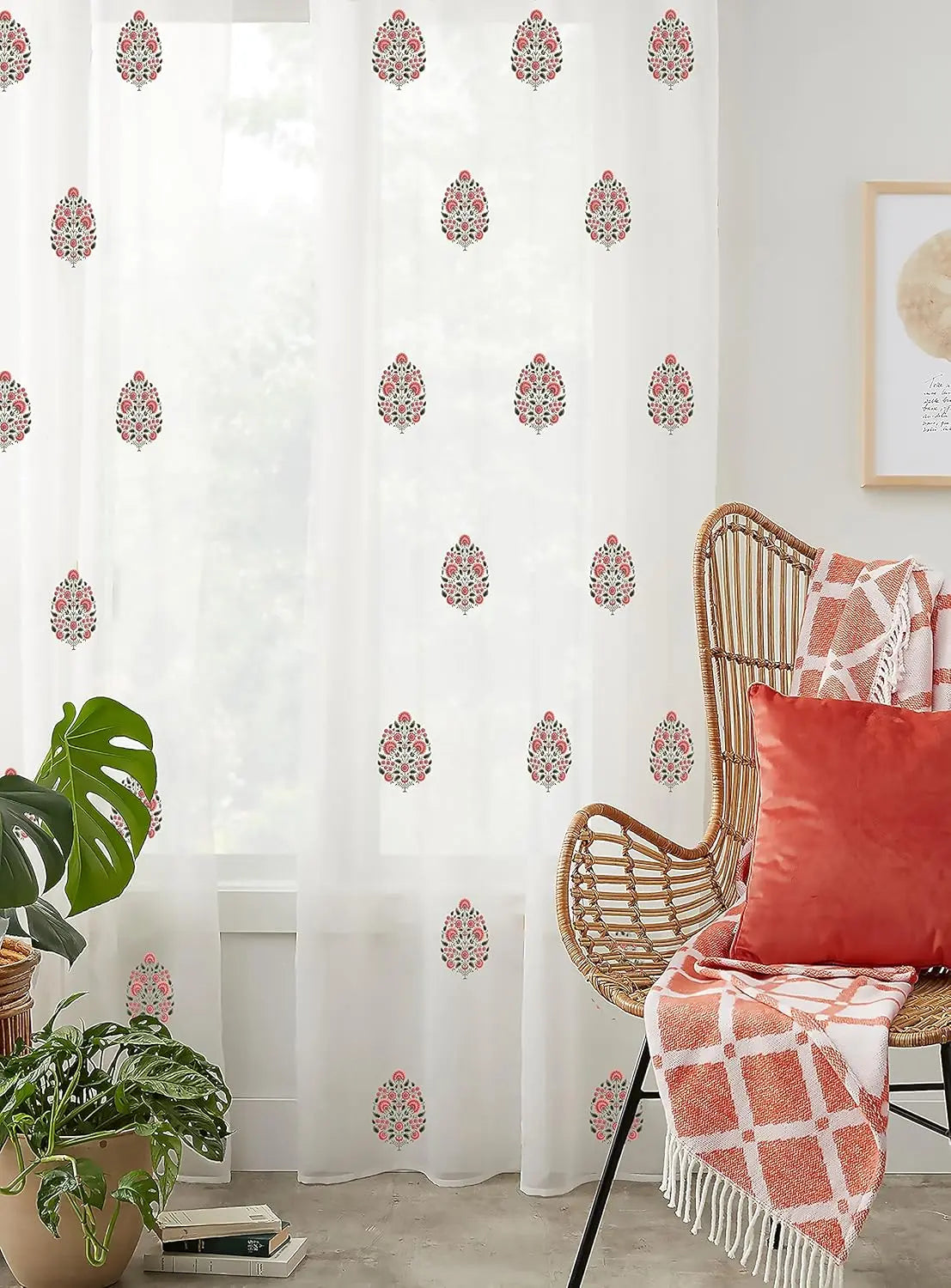 FALAKNUMA LINEN SHEER CURTAIN Decor Antique