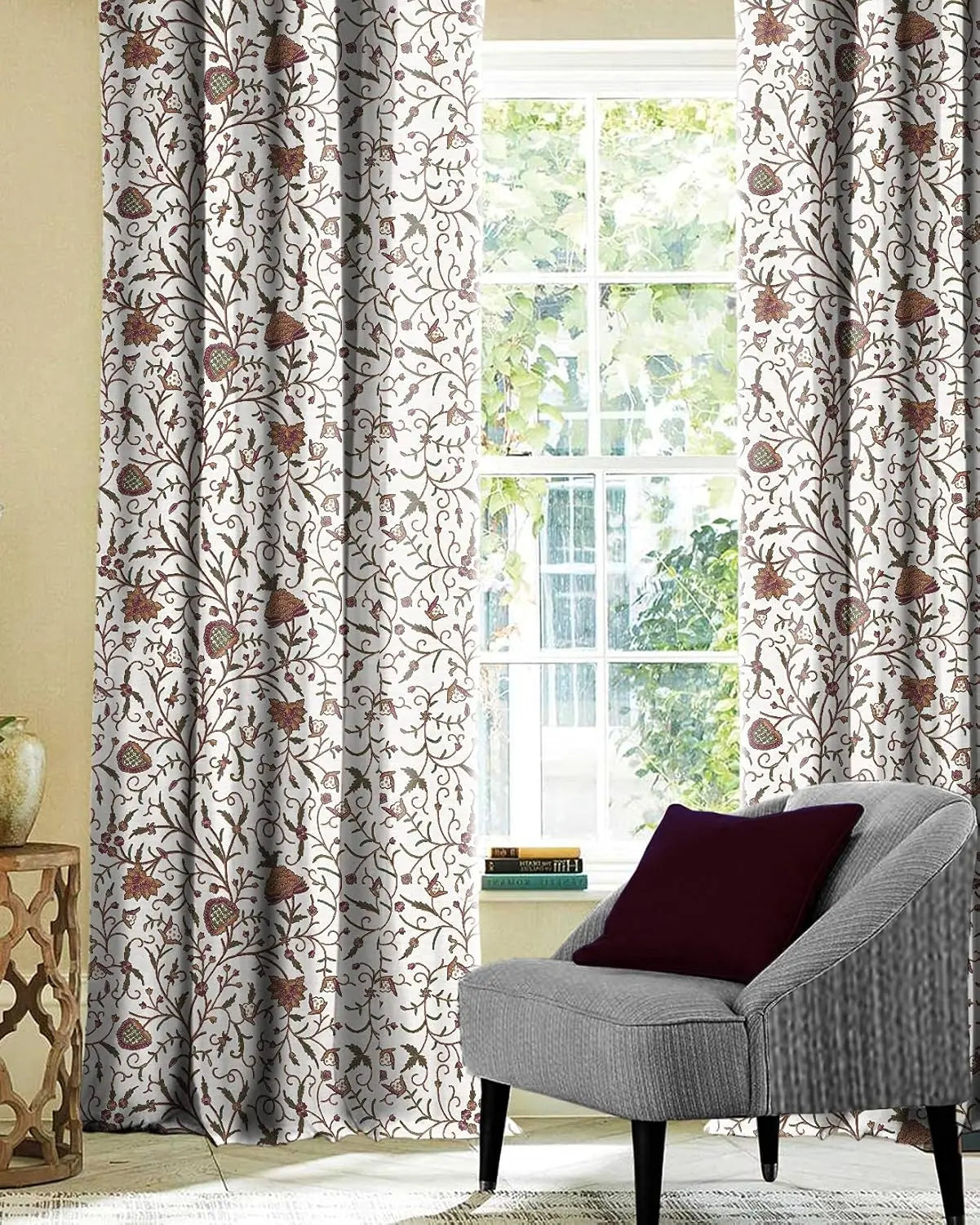 KASHMIRI CLAY BLACKOUT CURTAIN Decor Antique