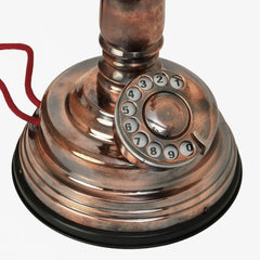 Home Decorative Copper Antique Table Top Telephone Authentic Era Decor Anitque