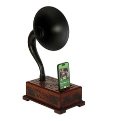Gramophone Speaker - Black Finish Decor Anitque