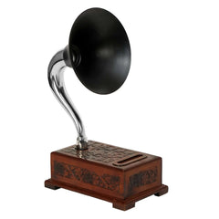 Gramophone Speaker - Chrome Decor Anitque
