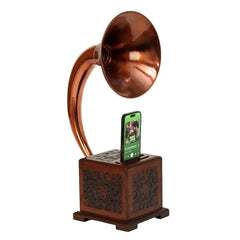 Gramophone speaker - Shiner Copper Decor Anitque