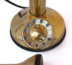 brass vintage telephone showpiece