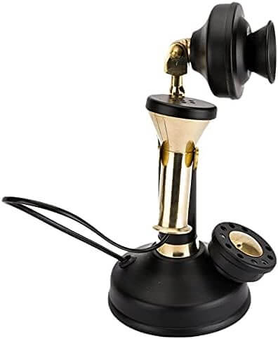 Black miniature showpiece telephone 
