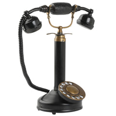 Halloween Gift black telephone rotary landline 