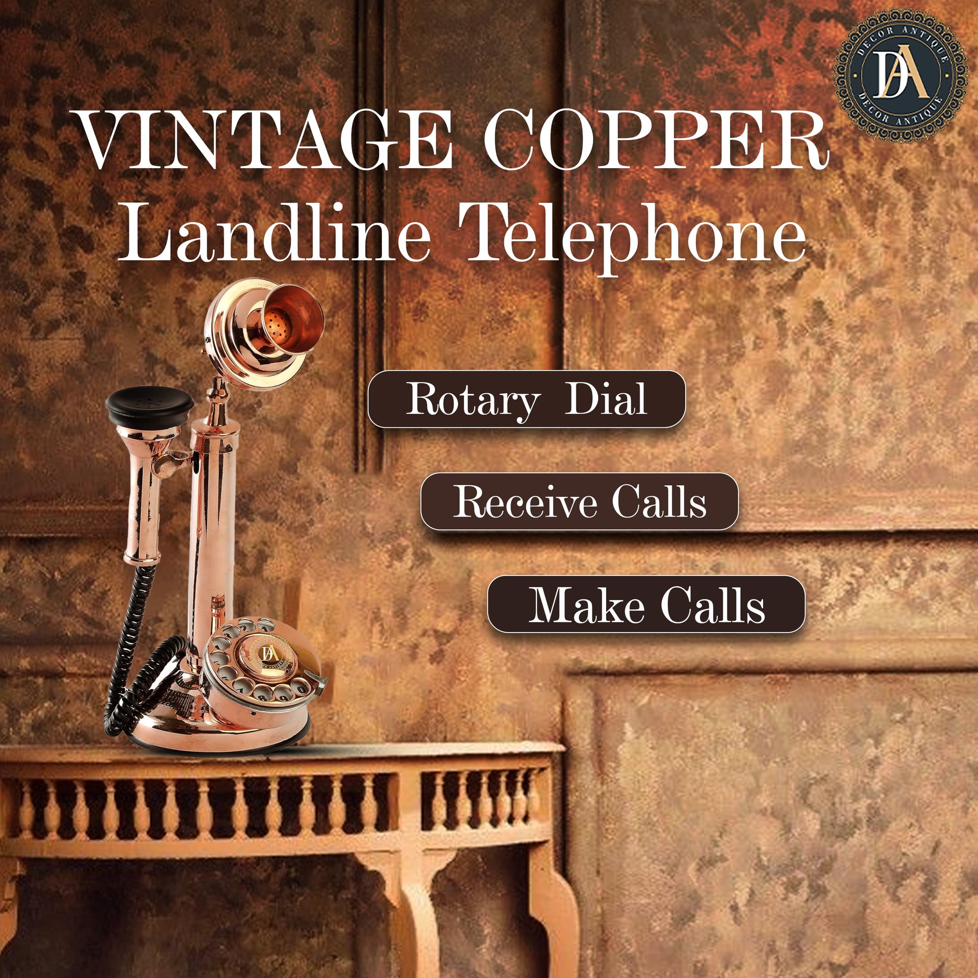 antique telephone decor
