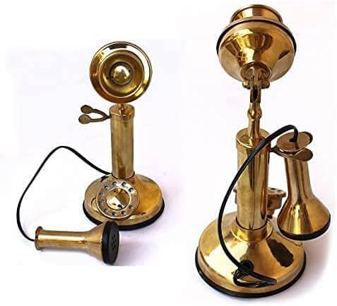 antique telephone showpiece